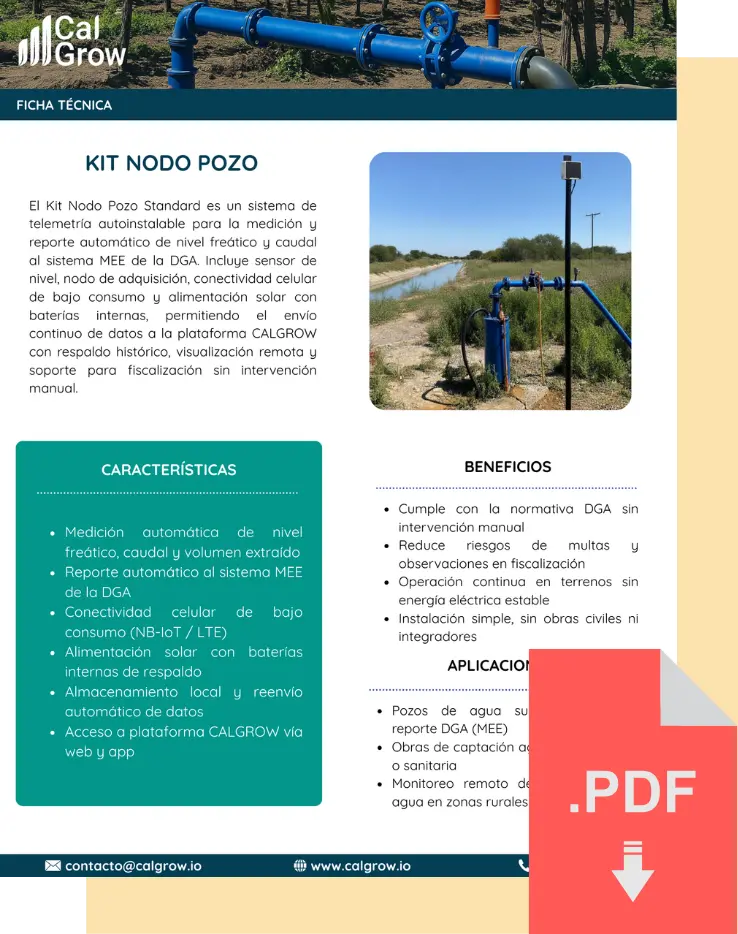 Ficha Tecnica Kit Nodo Pozo